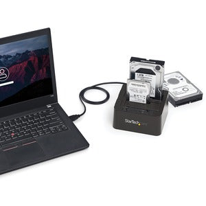 StarTech.com Docking Station USB 3.1 con UAS para 2 Discos Duros o SSD, 2.5'/3.5', SATA
