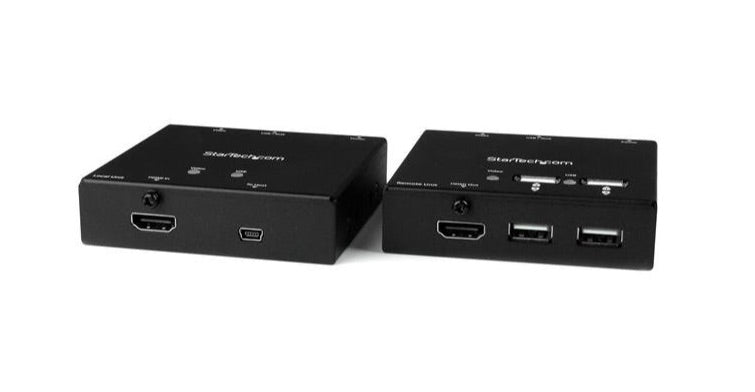 StarTech.com Transmisor y Receptor Alámbrico por Cable Cat5/Cat5e/Cat6, Entrada 2 x RJ-45 1 x HDMI, Salida 2 x RJ-45 1 x HDMI, hasta 50 Metros