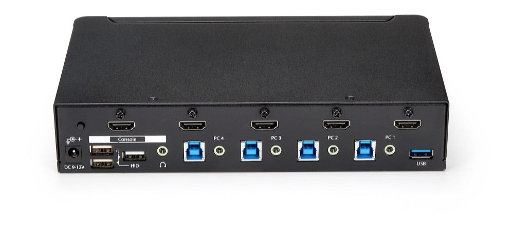 StarTech.com Switch Conmutador KVM de 4 Puertos HDMI 1080p con USB 3.0
