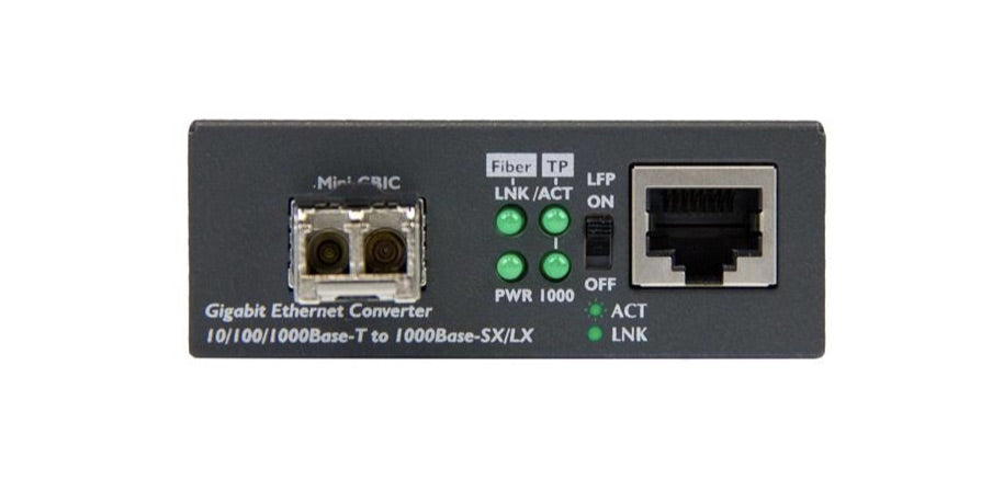StarTech.com Convertidor de Medios Ethernet Gigabit a Fibra Multimodo LC, 550 Metros