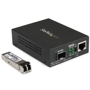 StarTech.com Convertidor de Medios Ethernet Gigabit a Fibra Multimodo LC, 550 Metros