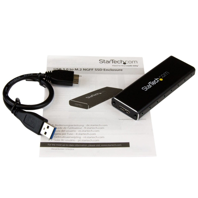 StarTech.com Adaptador SSD M.2 (SATA/B-Key/NGFF) a USB Micro-B con Gabinete Protector