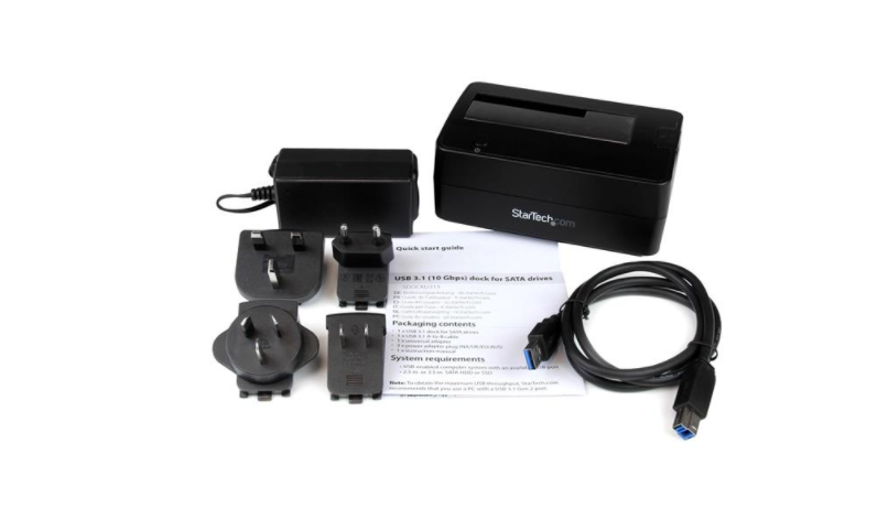 StarTech.com Docking Station USB 3.1 (10Gbps) a SATA III de 1 Bahía para Discos Duros y SSD de