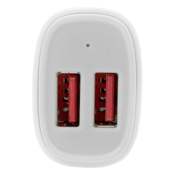StarTech.com Cargador USB para Auto USB2PCARWHS, 5V, 2x USB 2.0, Blanco