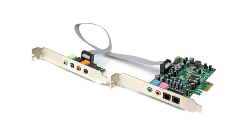 StarTech.com Tarjeta de Sonido con Sonido Envolvente, 7.1, 24-bit, PCI Express