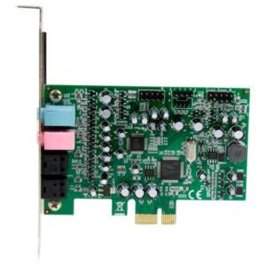 StarTech.com Tarjeta de Sonido con Sonido Envolvente, 7.1, 24-bit, PCI Express