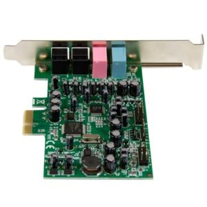 StarTech.com Tarjeta de Sonido con Sonido Envolvente, 7.1, 24-bit, PCI Express