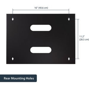 StarTech.com Bracket de Pared para Rack 8U, hasta 20Kg, Negro