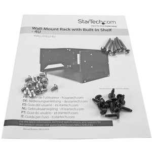 StarTech.com Gabinete para Montaje en Pared con Charola, 4U, Negro