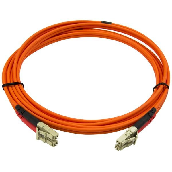 StarTech.com Cable Fibra Óptica Multimodo OM2 LC Macho - LC Macho, Núcleo 50µm, Cubierta 125µm, 2 Metros, Naranja