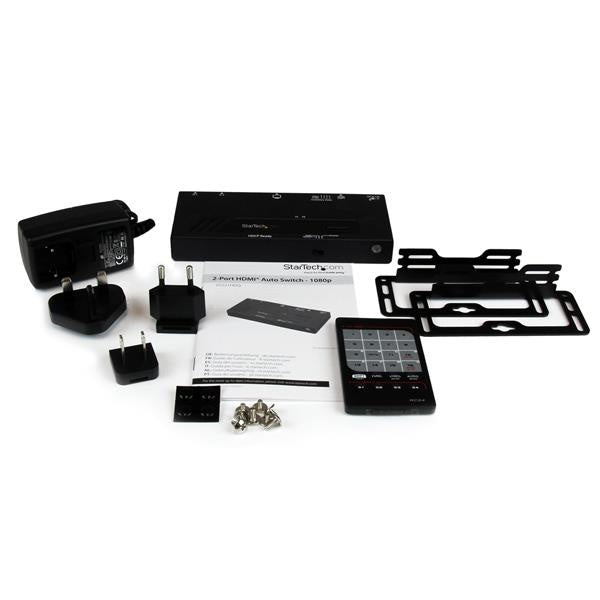 StarTech.com Switch HDMI de 2 Puertos, Conmutado Automático y Prioritario