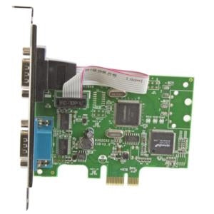 StarTech.com Tarjeta Serial PCI Express de 2 Puertos DB9 RS232