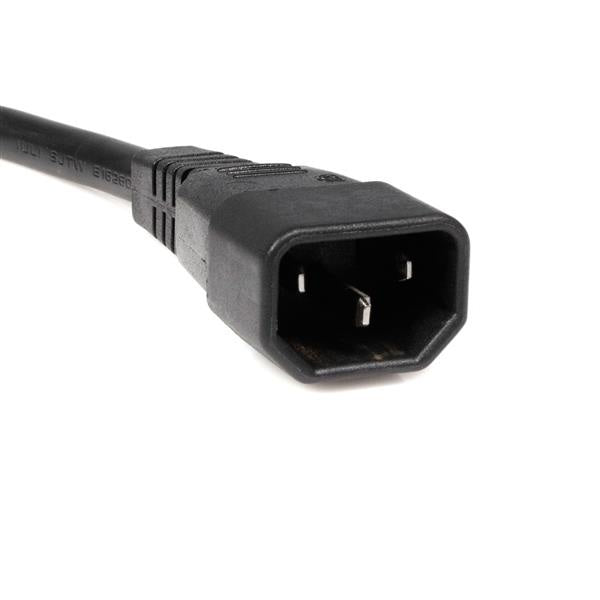 StarTech.com Cable de Poder C14 Macho - 2x C13 Hembra, 3 Metros, Negro