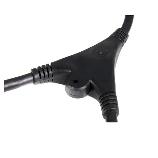 StarTech.com Cable de Poder C14 Macho - 2x C13 Hembra, 3 Metros, Negro