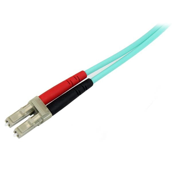 StarTech.com Cable Fibra Óptica Multimodo Dúplex LC Macho - LC Macho, 2 Metros, Turquesa