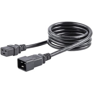 StarTech.com Cable de Poder C20 Acoplador Macho - C19 Acoplador Hembra, 1.8 Metros, Negro
