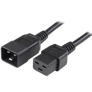 StarTech.com Cable de Poder C20 Acoplador Macho - C19 Acoplador Hembra, 1.8 Metros, Negro