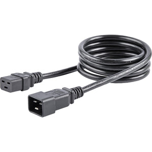 StarTech.com Cable de Poder C20 Acoplador Macho - C19 Acoplador Hembra, 1.8 Metros, Negro