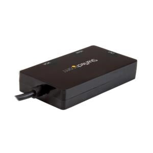 StarTech.com Adaptador Multipuertos USB-C Macho - HDMI/DVI/VGA Hembra, Negro