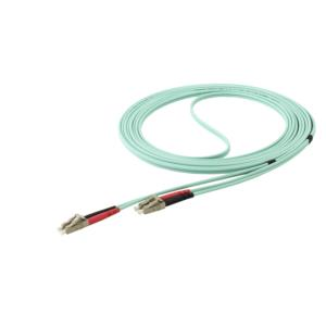 StarTech.com Cable Fibra Óptica Dúplex Multimodo OM4, LC Macho - LC Macho, 50/125µm, 5 Metros, Aqua