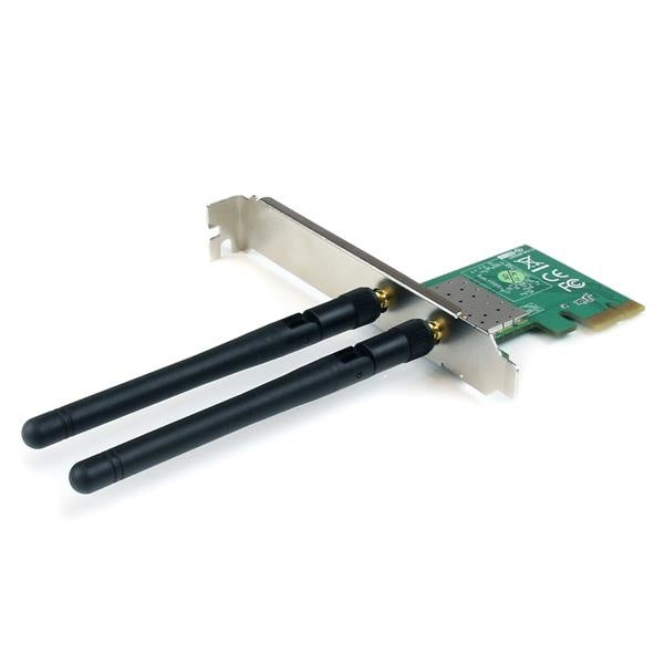 StarTech.com Tarjeta de Red PEX300WN2X2, 300Mbit/s PCI Express, 2 Antenas, Wi-Fi 4