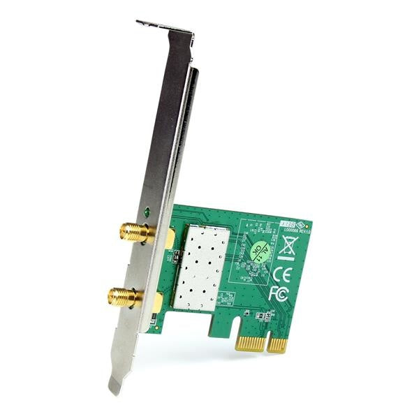 StarTech.com Tarjeta de Red PEX300WN2X2, 300Mbit/s PCI Express, 2 Antenas, Wi-Fi 4