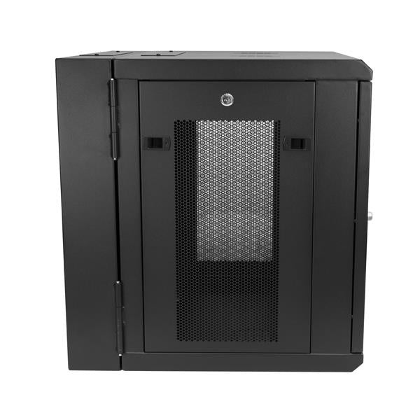 StarTech.com Gabinete Abisagrado de Pared 12U, hasta 90kg, Negro