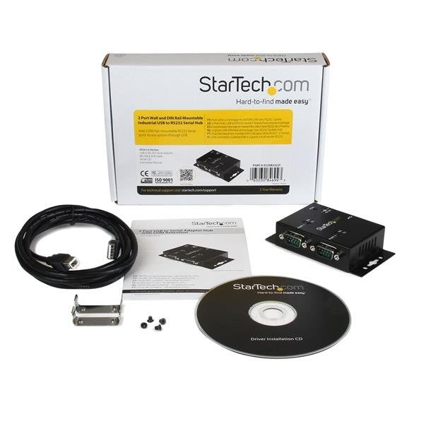 StarTech.com Adaptador Serial Macho - USB-B Hembra, Negro