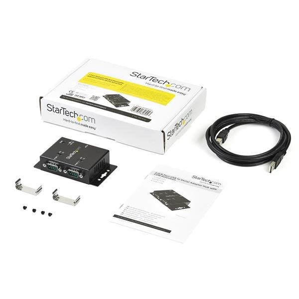 StarTech.com Adaptador Serial Macho - USB-B Hembra, Negro