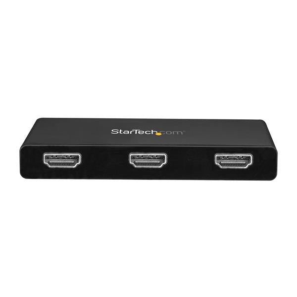 StarTech.com Splitter Divisor USB-C a 3 Puertos HDMI, Negro