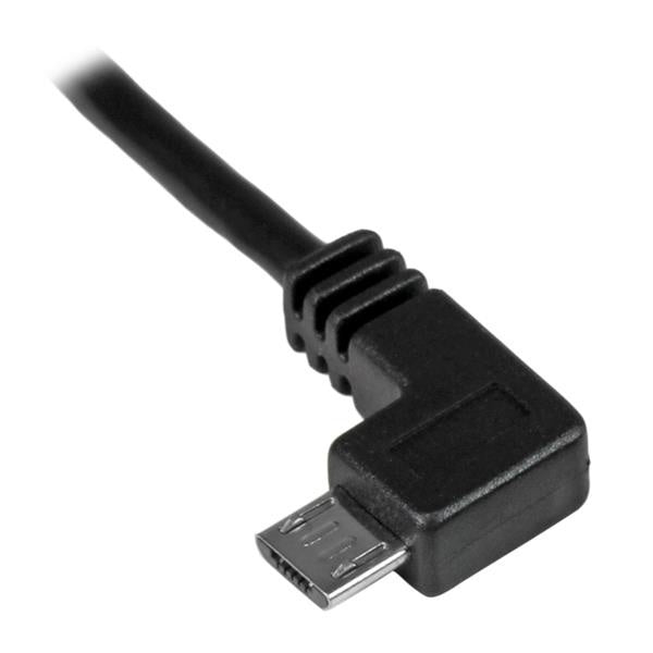 CABLE 0.5M MICRO USB ACODADO A