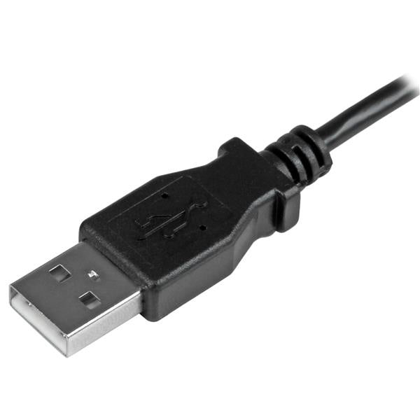 CABLE 0.5M MICRO USB ACODADO A