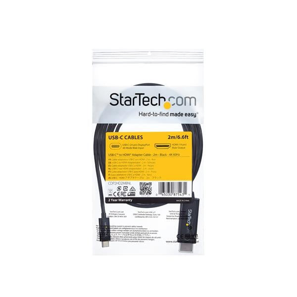 StarTech.com Cable USB-C Macho - HDMI Macho, 2 Metros