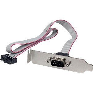 StarTech.com Adaptador de Bajo Perfil IDC Macho - DB-9 Hembra, Gris