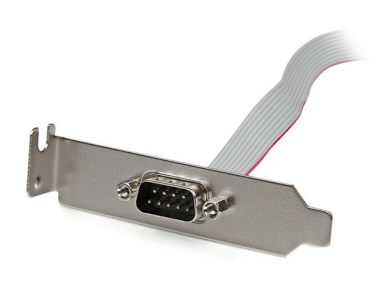 StarTech.com Adaptador de Bajo Perfil IDC Macho - DB-9 Hembra, Gris