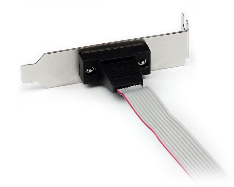 StarTech.com Adaptador de Bajo Perfil IDC Macho - DB-9 Hembra, Gris