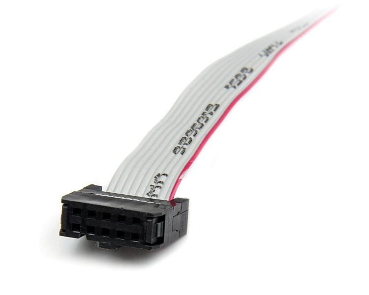 StarTech.com Adaptador de Bajo Perfil IDC Macho - DB-9 Hembra, Gris