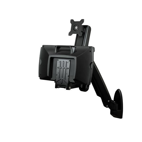 StarTech.com Estación de Trabajo de Pie y Sentado WALLSTS1, Montaje en Pared, hasta 8Kg, para Monitor 24