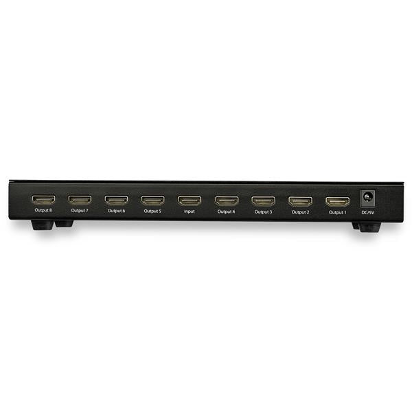 StarTech.com Divisor de Video HDMI, 8 Puertos, Negro