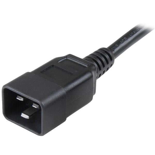 StarTech.com Cable de Poder C19 Macho - C20 Hembra, 3 Metros, Negro