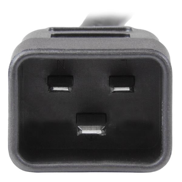 StarTech.com Cable de Poder C19 Macho - C20 Hembra, 3 Metros, Negro