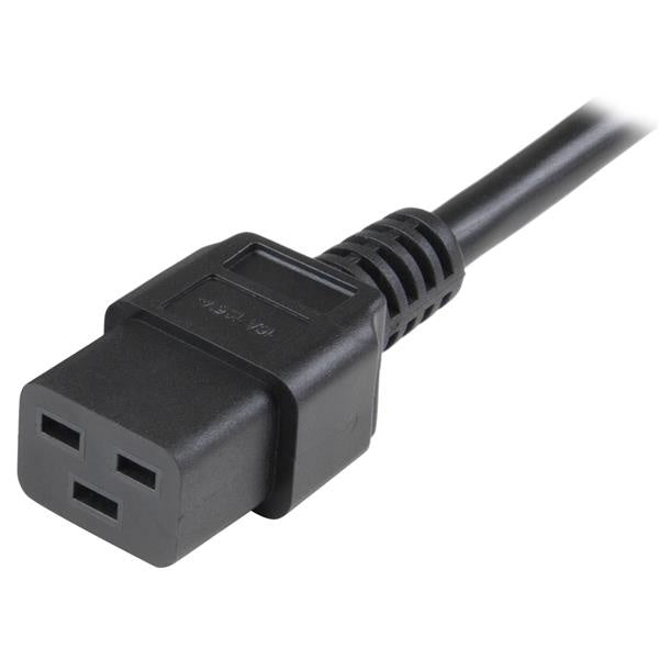 StarTech.com Cable de Poder C19 Macho - C20 Hembra, 3 Metros, Negro