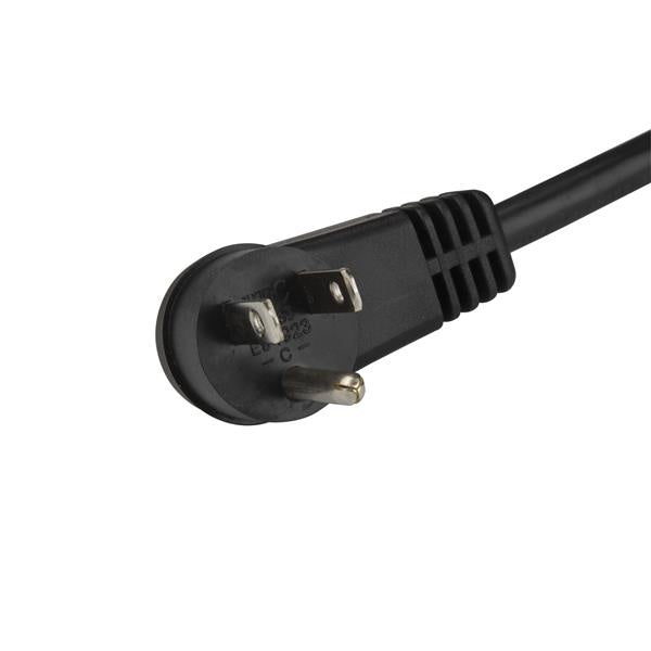 StarTech.com Cable de Poder Acodado NEMA 5-15P Macho - C13 Acoplador Hembra, 90cm, Negro