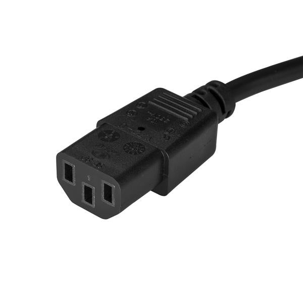 StarTech.com Cable de Poder NEMA 5-15P Macho - C13 Acoplador Hembra, 90cm, Negro