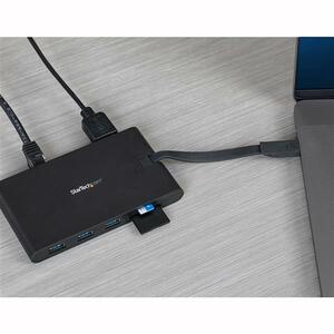 StarTech.com Docking Station USB-C, 3x USB A 3.0, 1x HDMI, 1x VGA, Negro