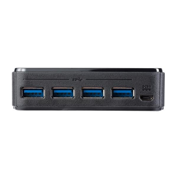 StarTech.com Hub USB - 4 Puertos USB Hembra, 5Gbit/s, Negro