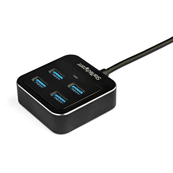 StarTech.com Hub USB-C de 4 Puertos, 10.000 Mbit/s, Negro