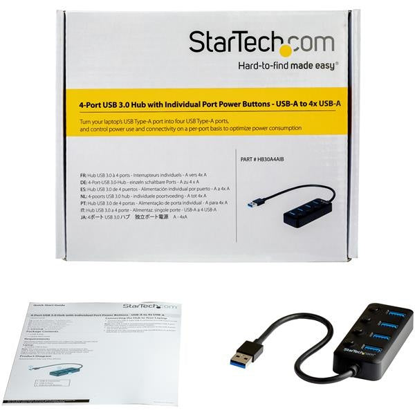StarTech.com Hub USB-A 3.0 - USB-A 3.0, 5 Gbit/s
