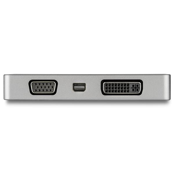 StarTech.com Adaptador de Video USB-C Macho - VGA/DVI/HDMI/mDP Hembra, Gris