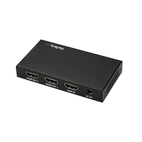 StarTech.com Video Splitter HDMI, 2 Puertos HDMI, Negro